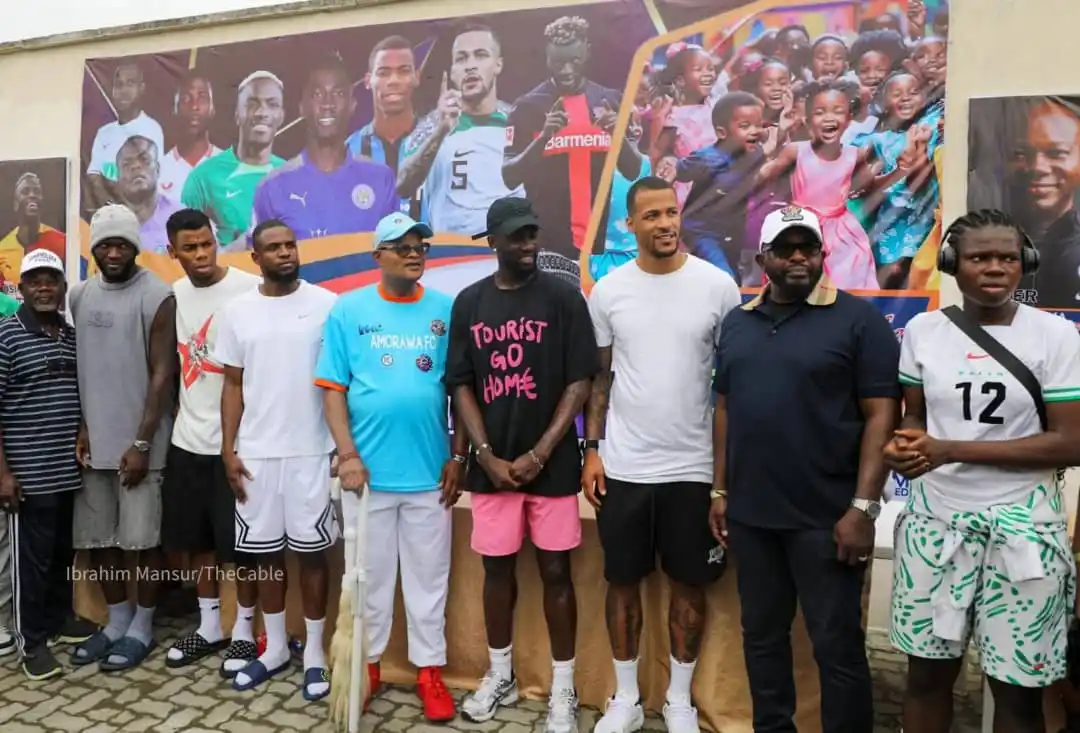 Image from TheCable: *PHOTOS: Osimhen, Boniface present as Ndidi organises football event f...