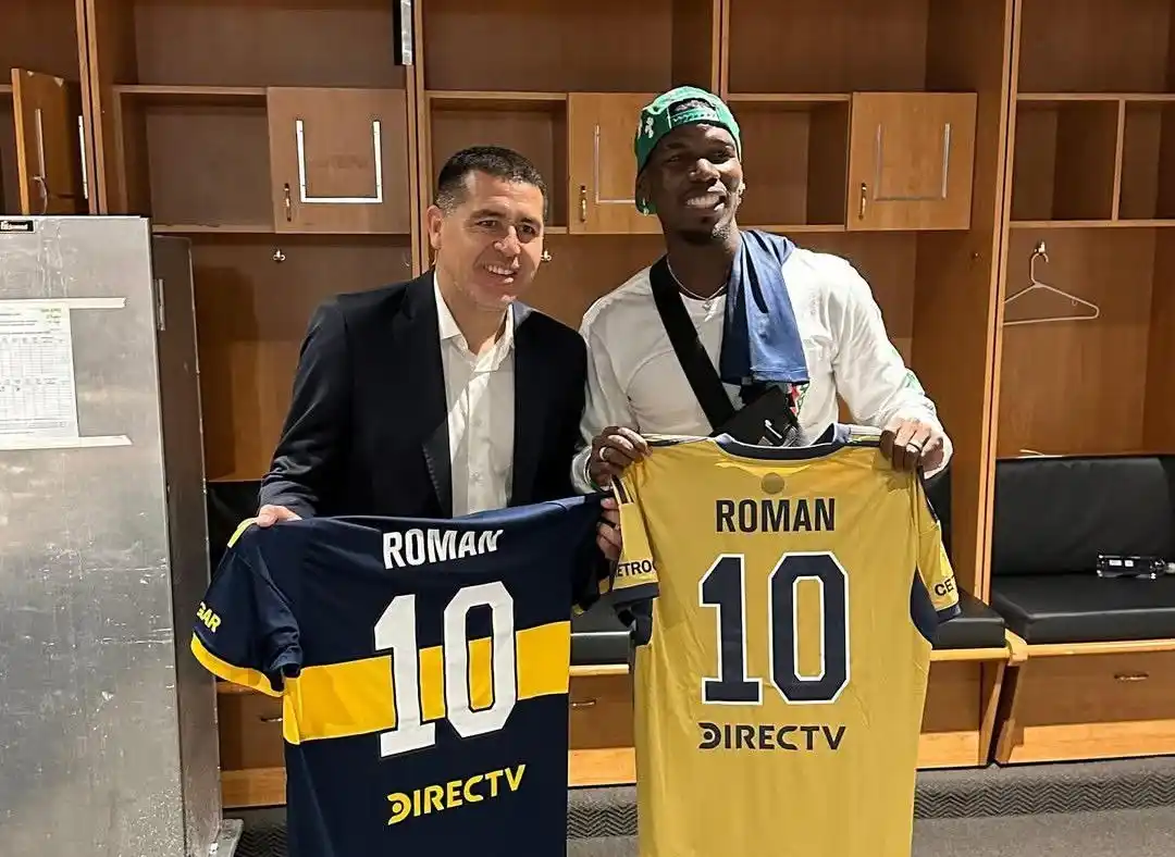 Image from A BOLA: Pogba veste camisola do Boca Juniors e incendeia redes sociais 👉 htt...