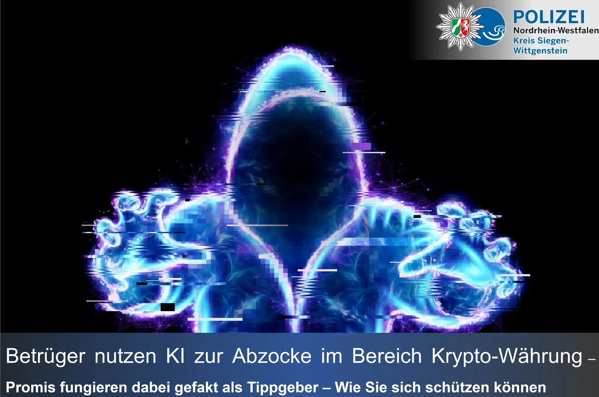 Image from Polizei NRW Siegen-Wittgenstein: *Promis bewerben Investitionen in Krypto-Währung - Vorsicht: Das könnt...