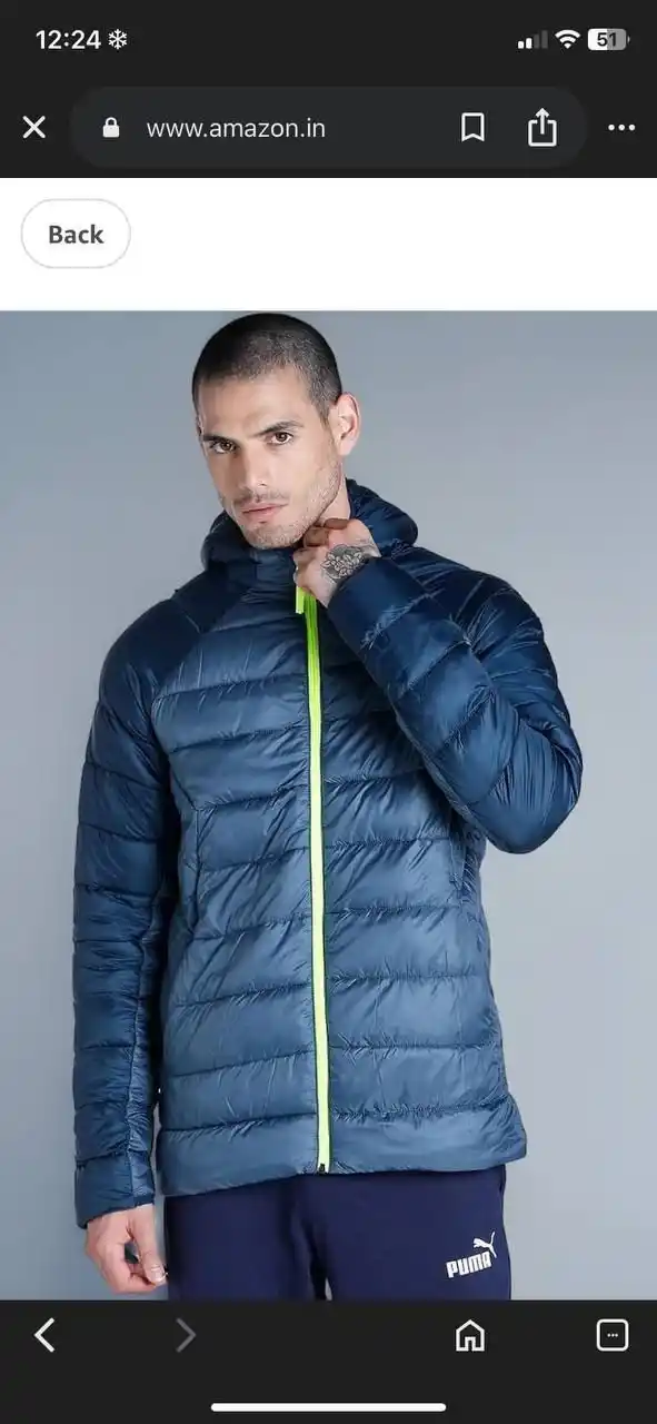 Image from Aaimz Enterprises: PUMA JACKET SIZE XS MRP 10000 OFFER PRICE 3000 ONLINE ORDER 88262...