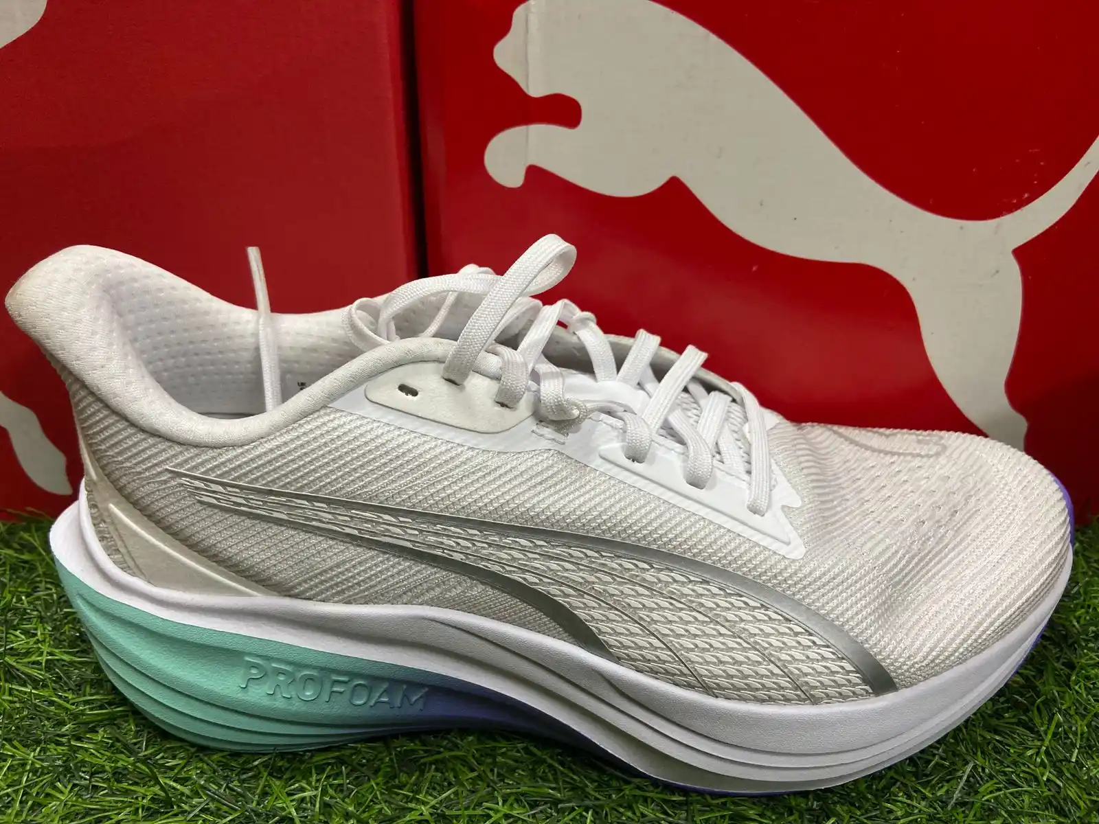Image from Aaimz Enterprises: PUMA PRO FOAM SIZE UK6 MRP 7000 OFFER PRICE 2200 ONLINE ORDER 8826...