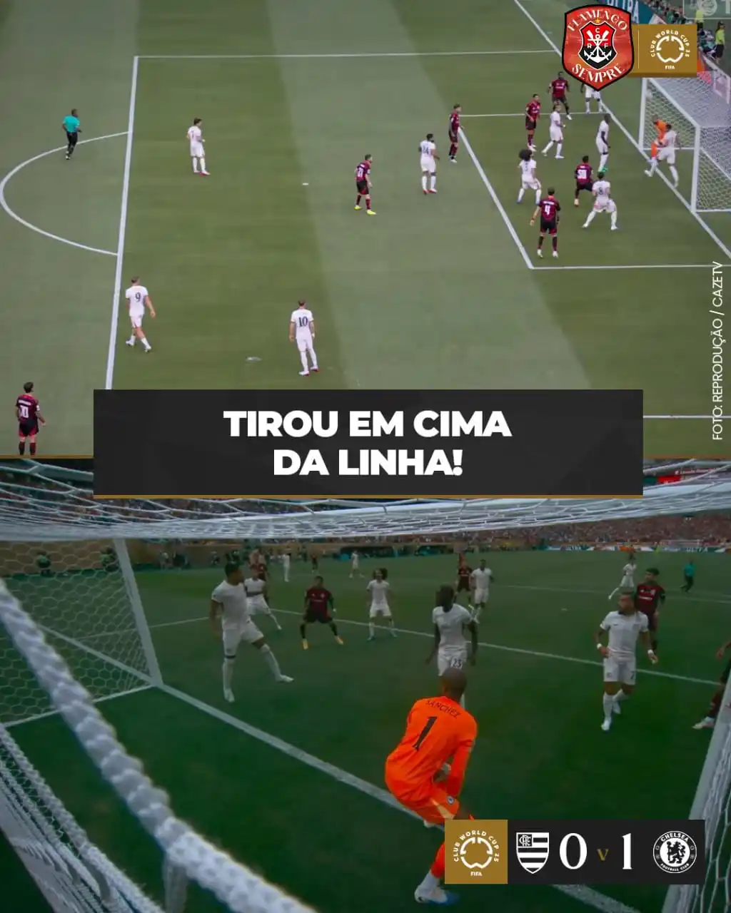 Image from FLAMENGO SEMPRE: 😫 QUE PECADO! Gerson finaliza com categoria, mas o zagueiro do Chelse...
