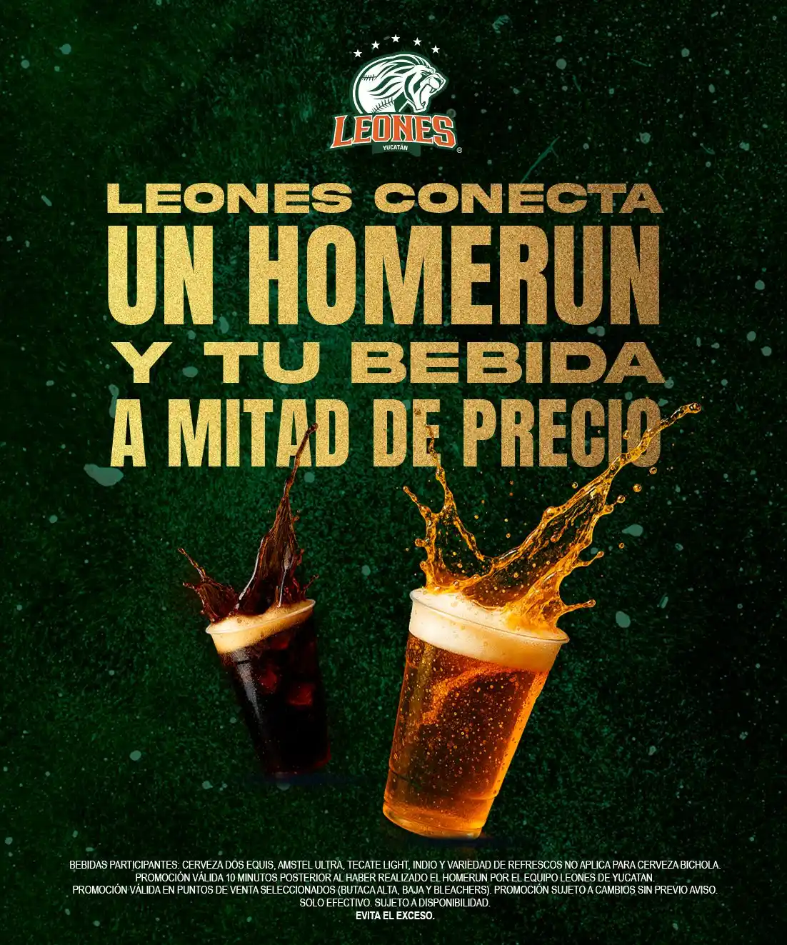 Image from Leones de Yucatán: ¡Si hay HOME RUN, hay PROMOCIÓN!☄️🍺🥤  Cuando la manada conecte un cu...