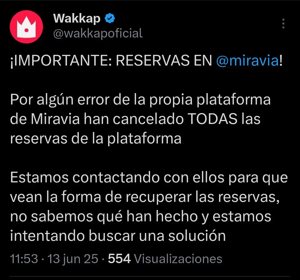 Image from ¡Ragnachollos!: ‼️ Si tenéis reservas con Wakkap en Miravia echadles un ojo! Se viene ...