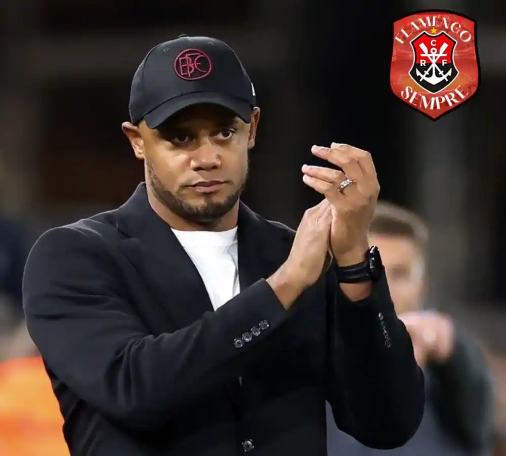 Image from FLAMENGO SEMPRE: Vincent Kompany, técnico do Bayern, disse ao repórter Guilherme Ferrei...