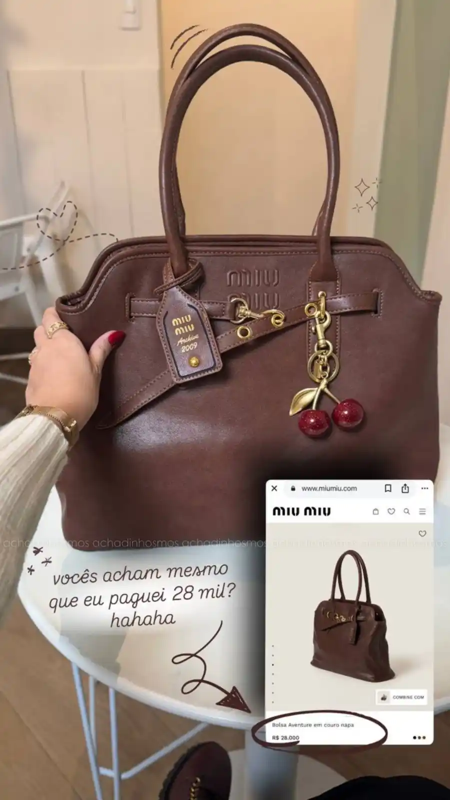 Image from Promoções e cupons 📢 por @achadinhosmos: A ORIGINAL CUSTA MAIS DE 28K 🗣️🗣️🗣️🗣️ Bolsa de 40 cm de grande ca...