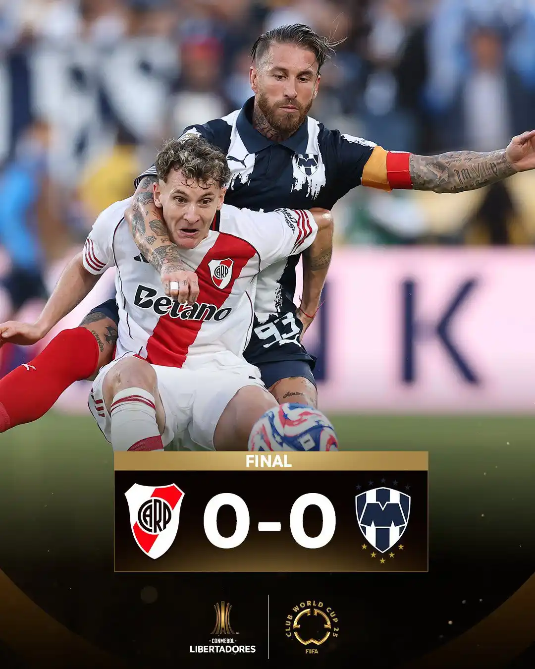 Image from CONMEBOL: 🤝🇦🇷🇲🇽 ¡Igualdad sin goles! River Plate y <a class="text-blue-500 ...