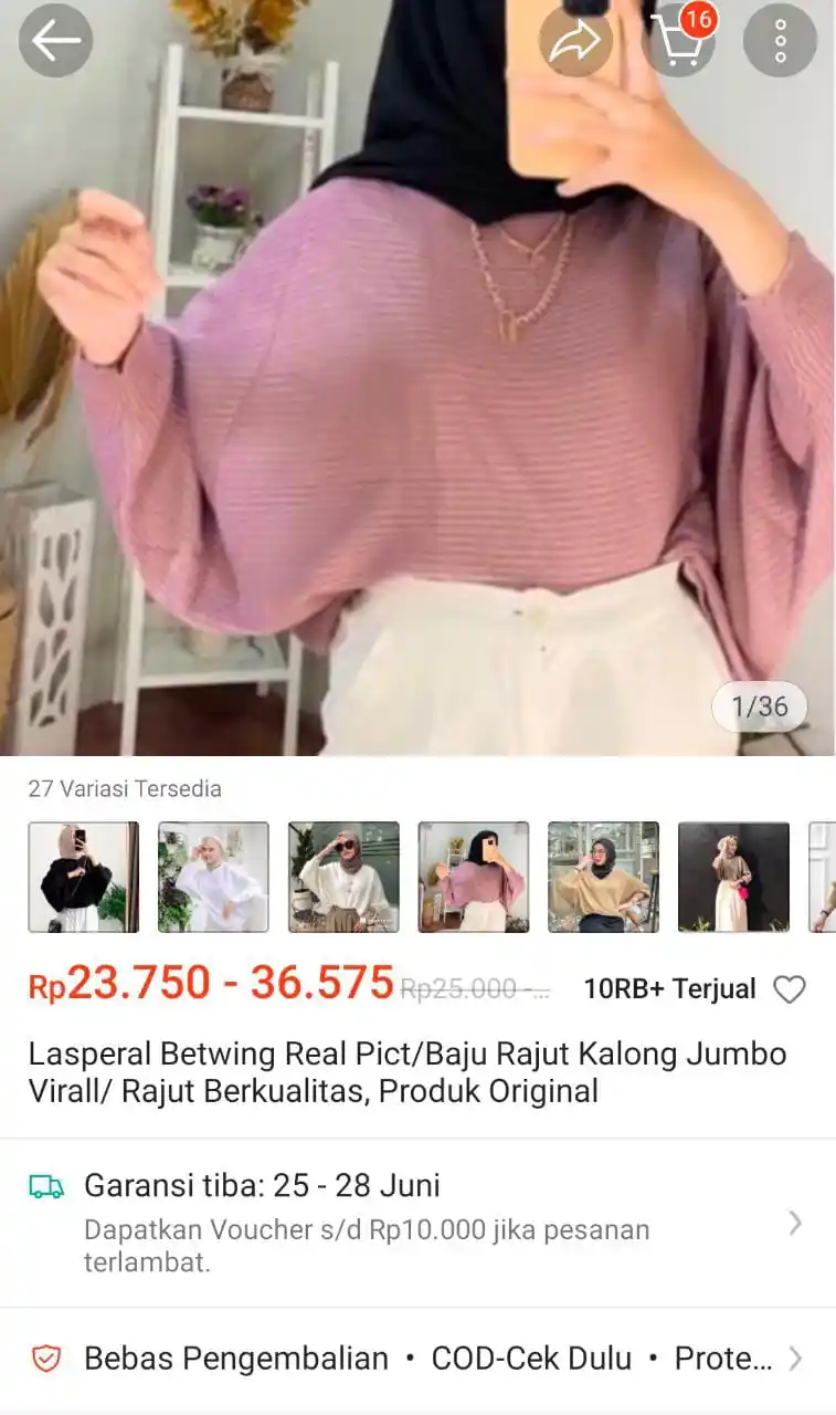 Image from Racun Promo Shopee 🛒: Baju rajut kalong jumboh https://s.shopee.co.id/20jtbuQxRy?share_chann...