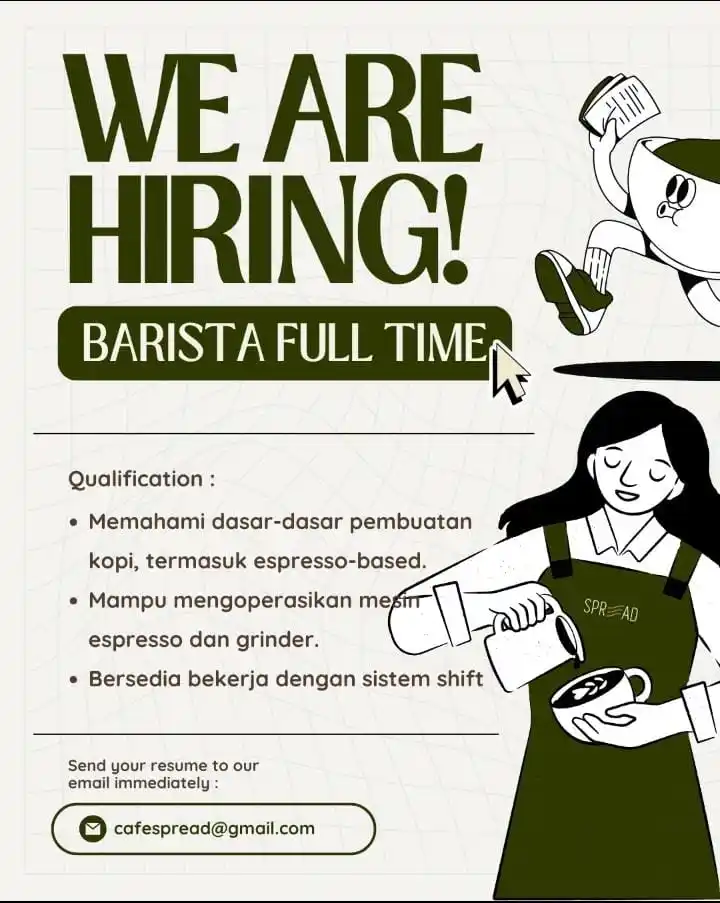 Image from Loker Surabaya Dan Sekitarnya: barista...