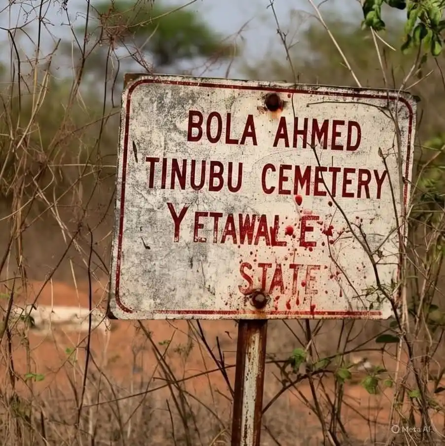 Image from GRACE MEDIA NEWS UPDATE: *BENUE names cemetery after Tinubu* 🤷♂️...