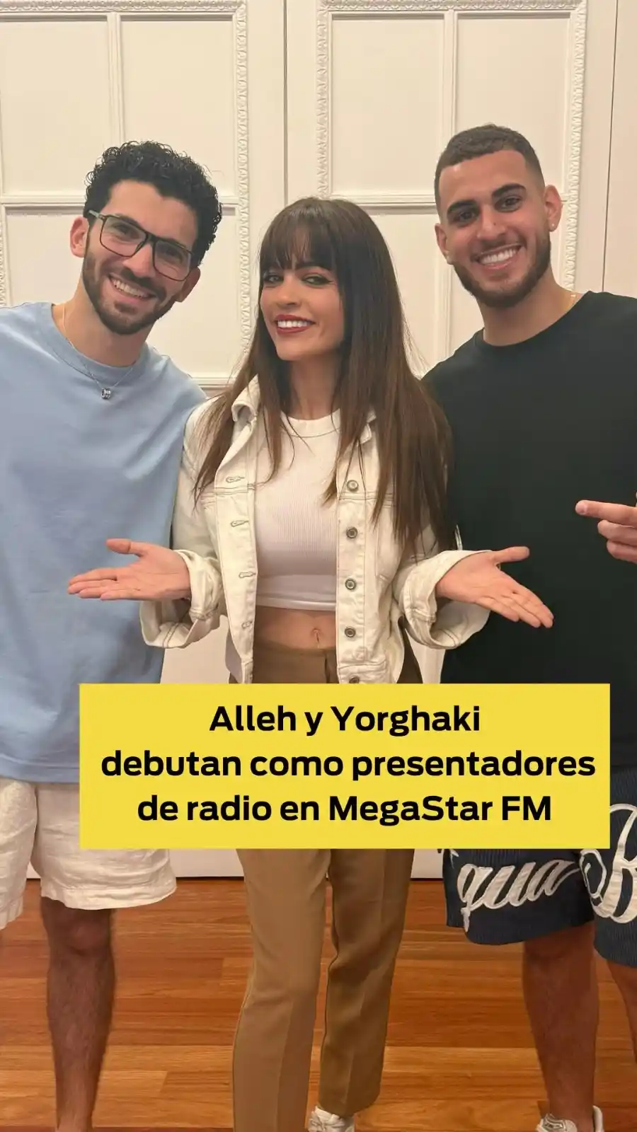 Image from MegaStarFM: 🚨¡BOOM! 🚨 🎤 Alleh & Yorghaki se han colado en el estudio de MegaSta...