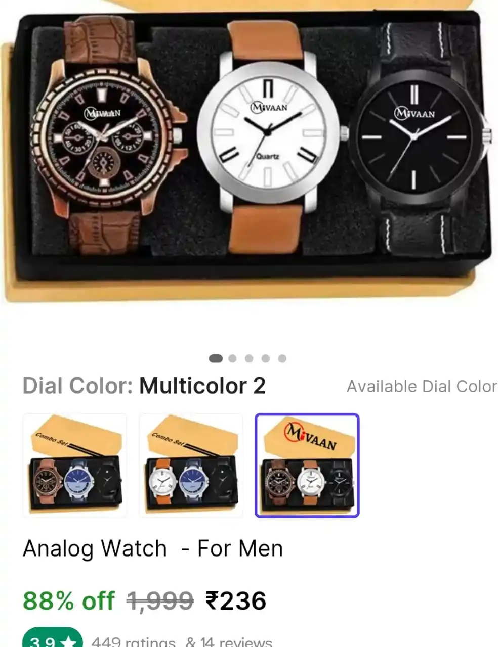 Image from Smart Hub: *🔥COMBO Men Watches ₹236* 🛒 https://bitli.in/5UM61kA...