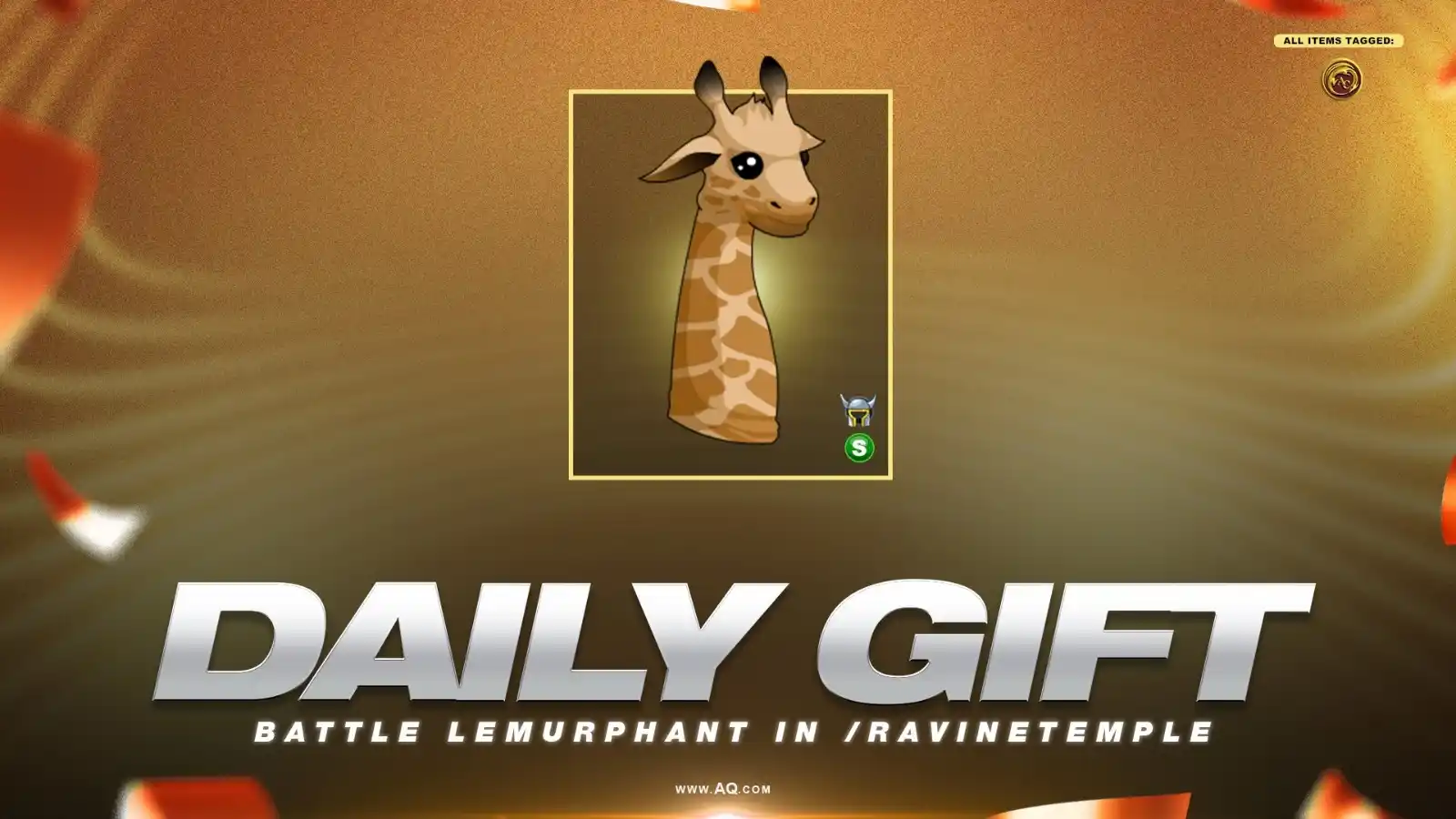 Image from 🌟 AQW NOVIDADES 🚨: *DAILY GIFT (SABADO)* Derrote Lemurphant em /RavineTemple para obter ...