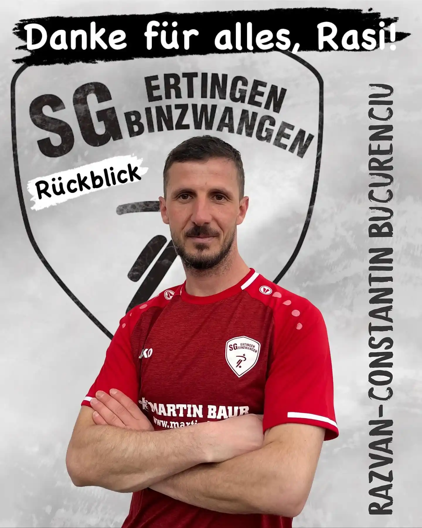 Image from SG Ertingen/Binzwangen: 🔥 Danke für alles, Rasi! 🔴⚪️ 🔥  Nach einer intensiven Saison heißt ...