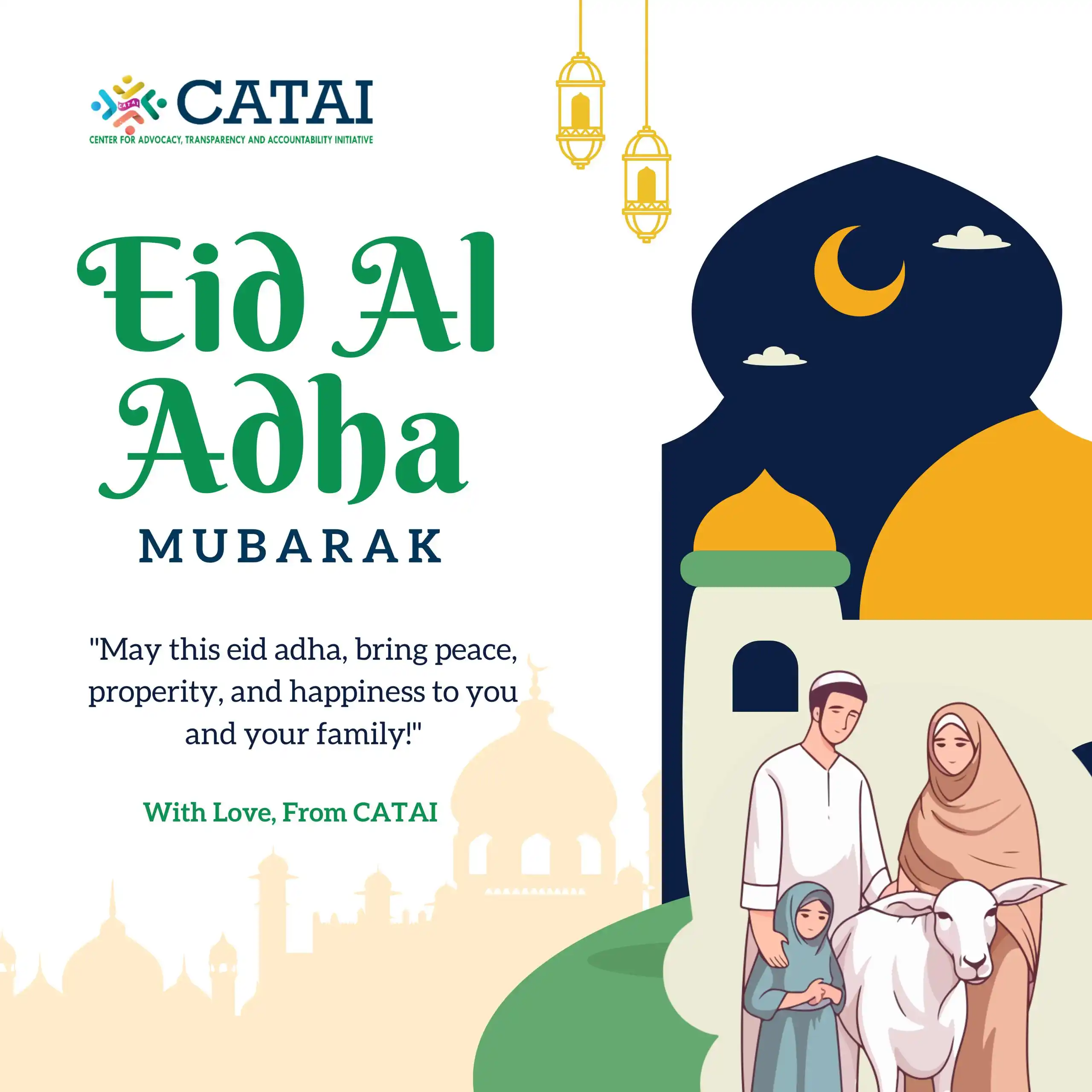 Image from CATAI CENTER : Eid al-Adha Mubarak! 🌙 As we mark this season of sacrifice and compa...