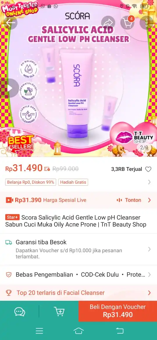 Image from Racun Promo Shopee 🛒: Facial foam scora https://s.shopee.co.id/7ARXCIsSKD?share_channel_cod...
