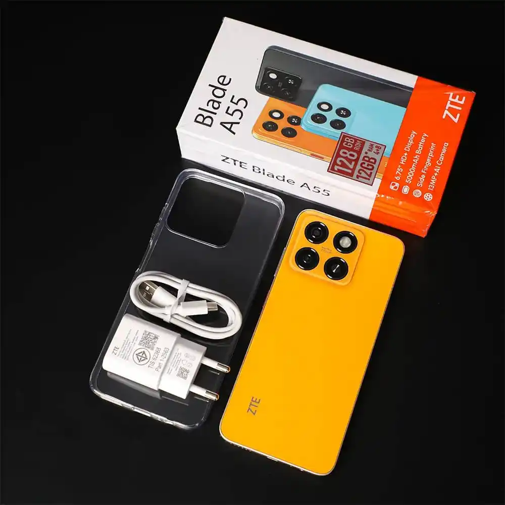Image from DARLINGS CELLPHONES 📱🇿🇼ZW: In Stock🆕🆕💦 *ZTE BLADE A55*  (BOXED📦) 24 MONTHS WARRANT  KeySpecs ...