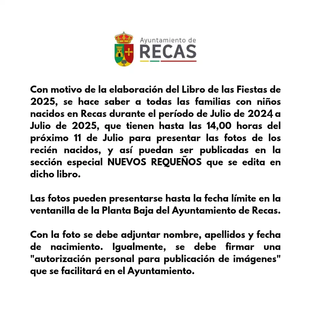 Image from Ayuntamiento de Recas: Información sobre la elaboración de la sección Nuevos Requeños del Lib...