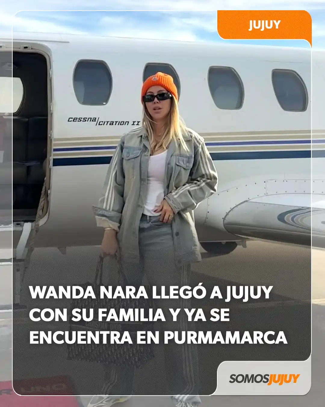Image from Somos Jujuy - Noticias : 🌵 La mediática arribó al aeropuerto Horacio Guzmán en un avión privad...