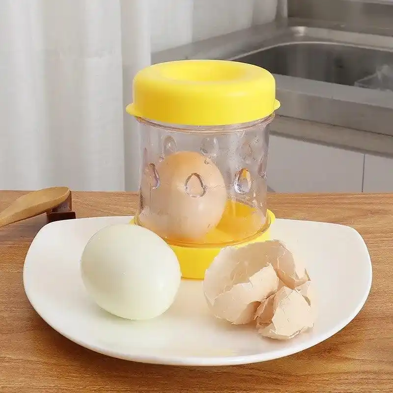 Image from 🛍 منتجات علي اكسبرس aliexpress 🛒: 🥚 مقشرة البيض السحرية! تخلّص من عناء تقشير البيض في ثوانٍ! بس حط البي...
