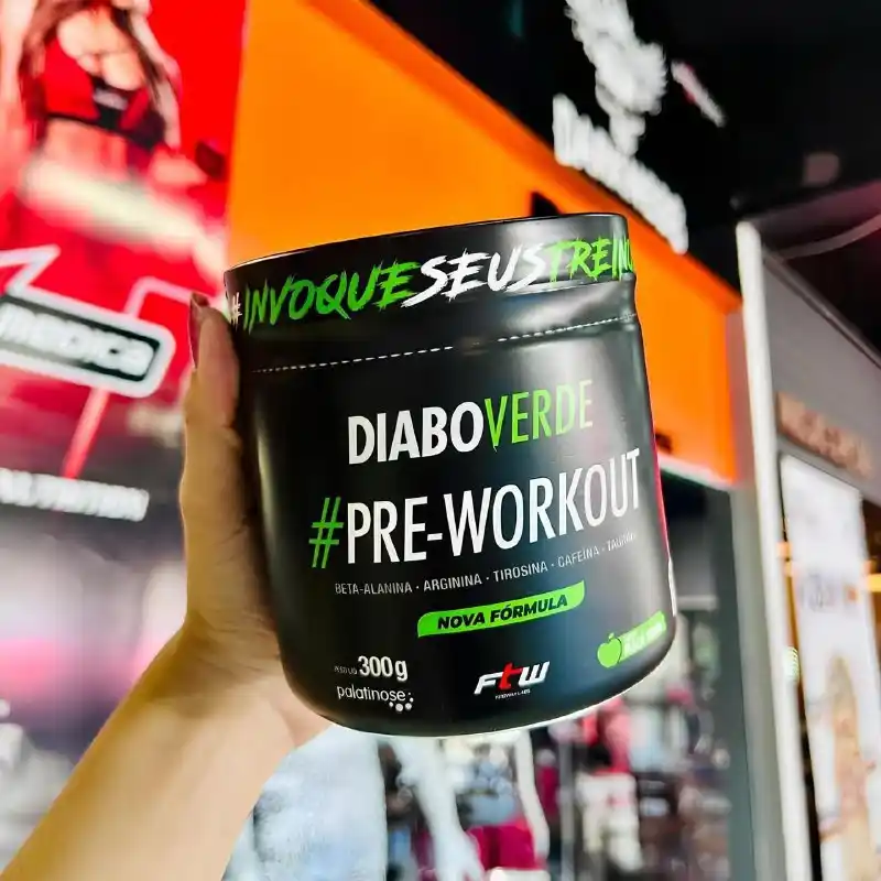 Image from Promoções e cupons 📢 por @achadinhosmos: NÃO DEIXE QUE A PREGUIÇA DE TREINAR TE VENÇA! Pré-Treino Diabo Verde...
