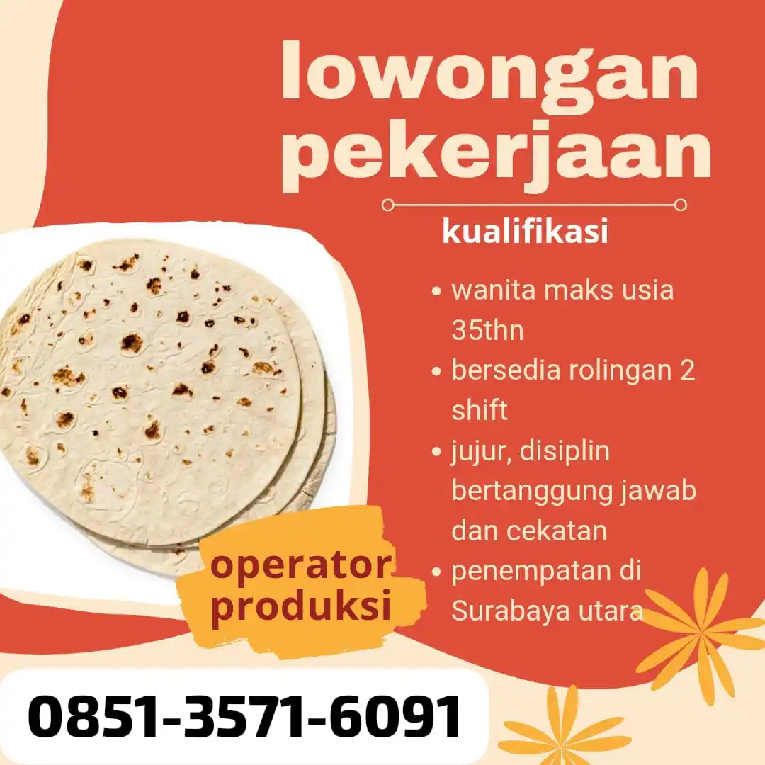 Image from Loker Surabaya Dan Sekitarnya: opr produksi surabaya utara...
