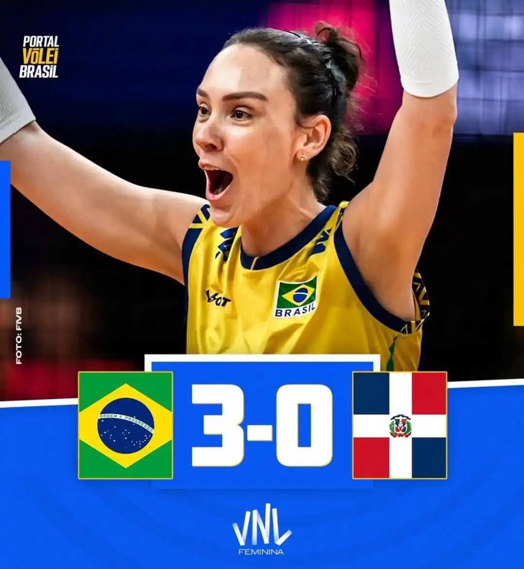 Image from Knéel Do Esporte: PASSAMOS O CEROL NA REPÚBLICA DOMINICANA NA VNL 🥳...
