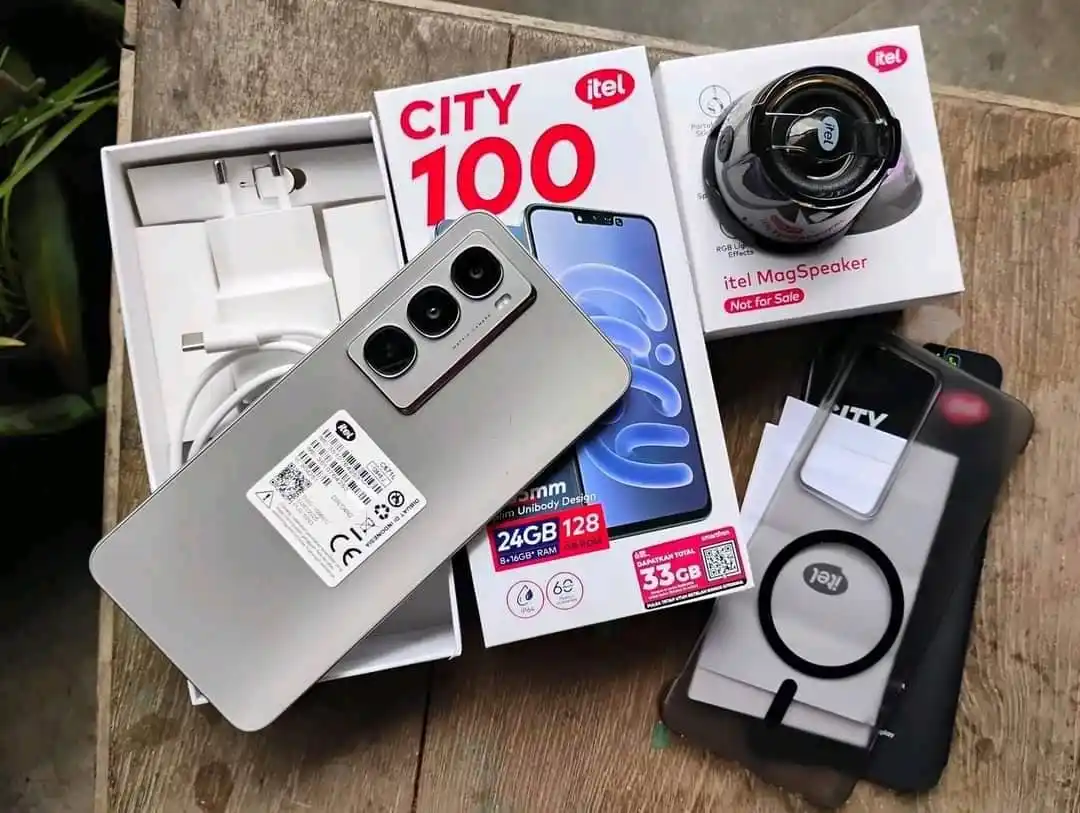 Image from DARLINGS CELLPHONES 📱🇿🇼ZW: *🔥PROMOTION🔥* *INTRODUCING THE NEW ITEL CITY 100🔥🥳*   🥳128GB STOR...