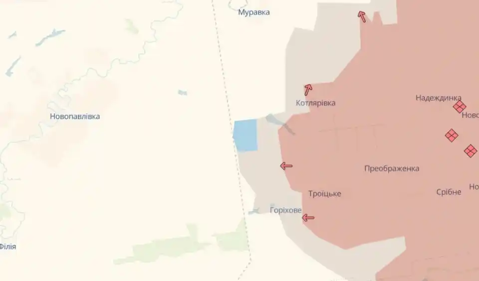 Image from Донбас.Важливо: *Росіяни просунулися на Донеччині в напрямку Костянтинівки - DeepStat...