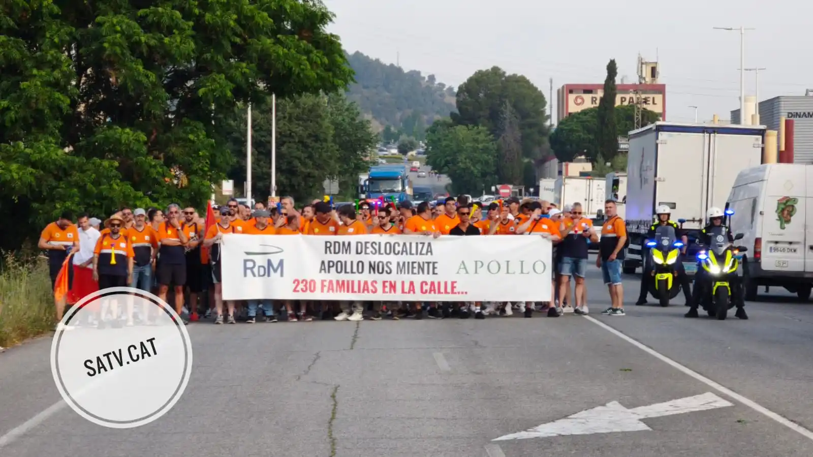 Image from Sant Andreu TV: SANT ANDREU TV INFORMA  DARRERA HORA  Ara mateix la carretera de Marto...