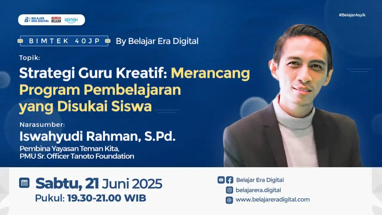 Image from Akademi Digital Guru: 🔔 *SEDANG BERLANGSUNG* 🔔 _🌟BIMTEK 40 JP : Menjadi Guru Kreatif-Tips...