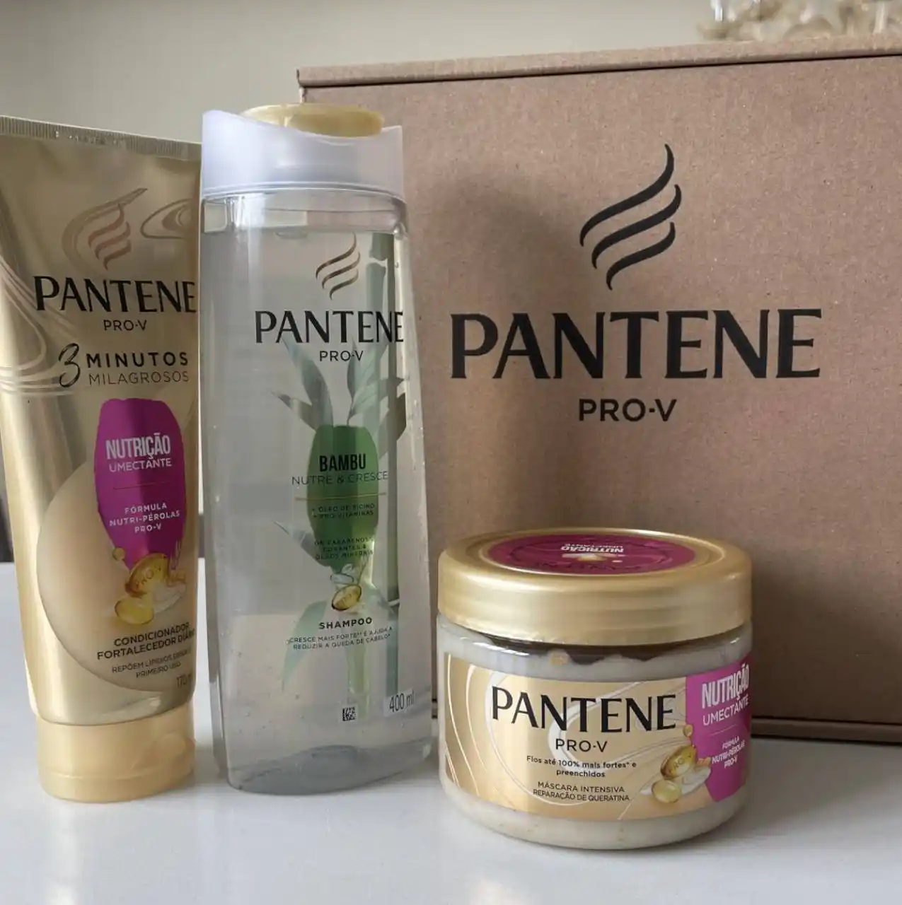 Image from Promoções e cupons 📢 por @achadinhosmos: SEU CABELO NUTRIDO E VOCÊ ECONOMIZANDO Kit Pantene Nutrição Pro-V (3 ...