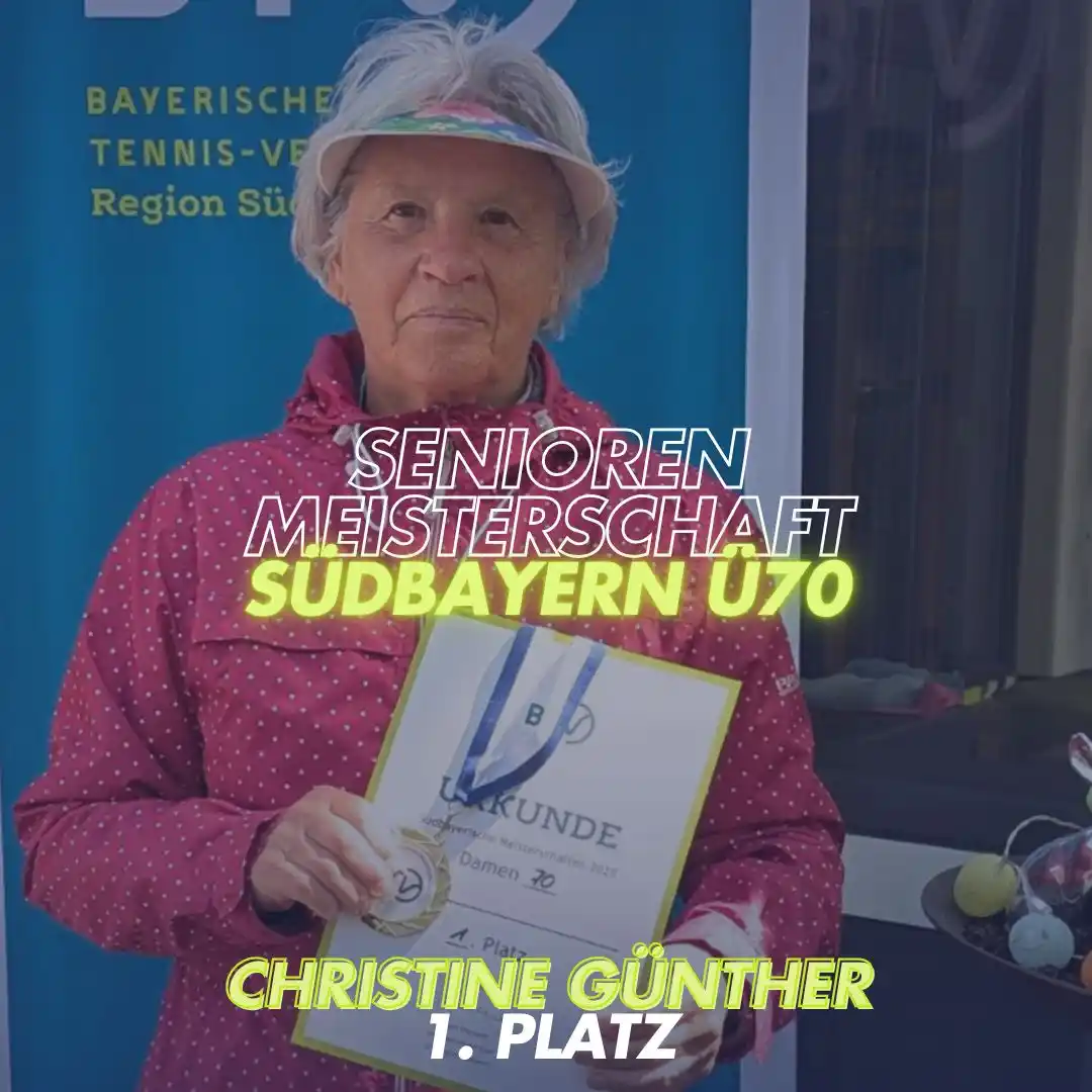 Image from MTTC Iphitos: *Südbayerische Senioren Meisterin*🥇  Christine Günther krönt sich bei...