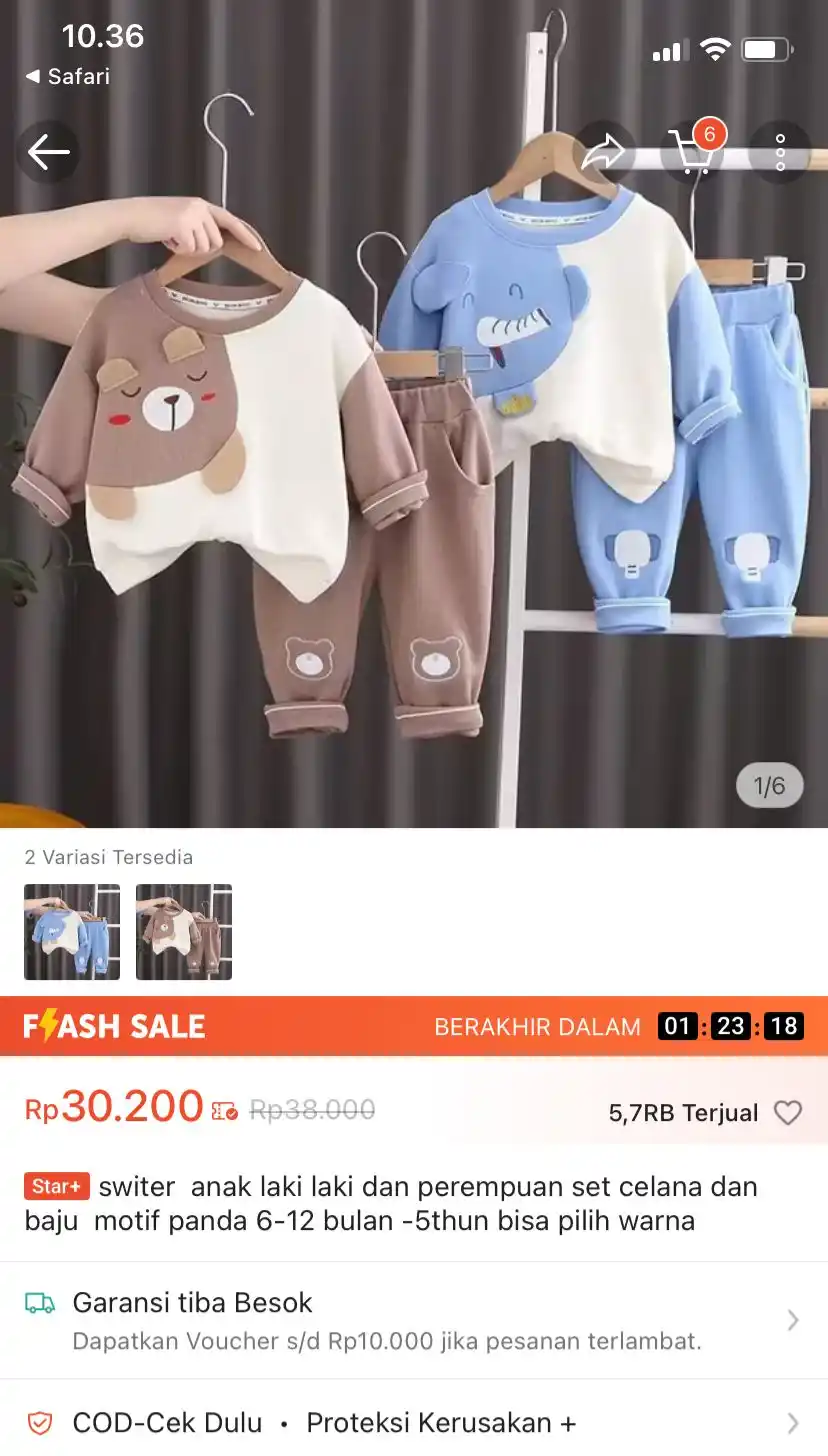 Image from Racun Promo Shopee 🛒: Sweater anak laki laki dan perempuan set celana dan baju motif panda ...