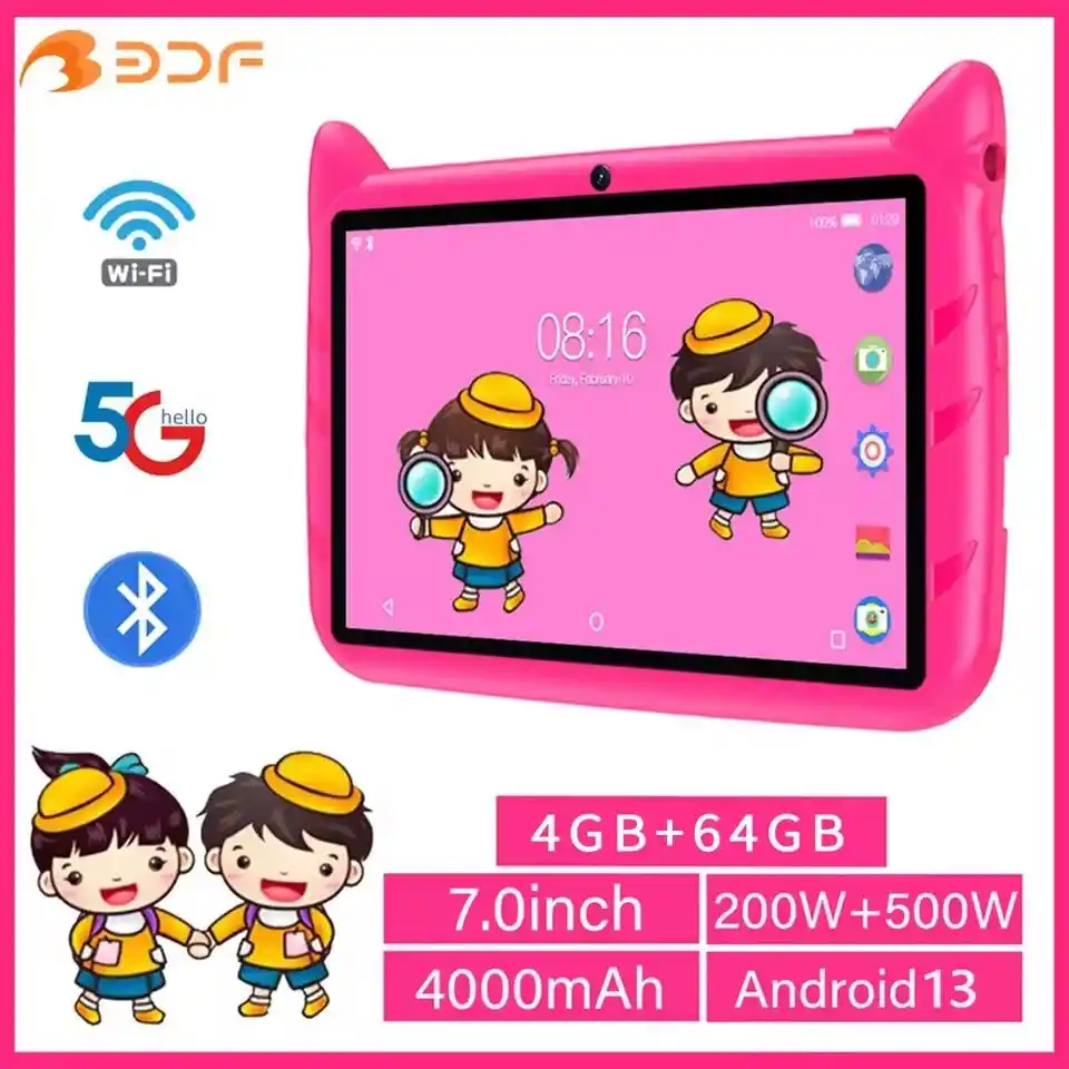 Image from 🛍 منتجات علي اكسبرس aliexpress 🛒: 📱✨ تابلت الأطفال BDF – متعة وتعليم في جهاز واحد!  🔹 شاشة 7 إنش ملونة...