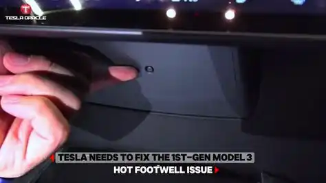 Image from Tesla Oracle - Tesla, SpaceX, Elon Musk News: *Tesla needs to fix the 1st-gen Model 3 hot footwell issue* https://w...