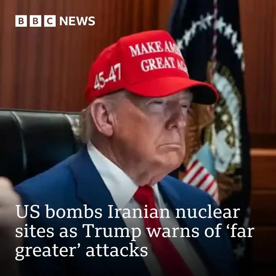 Image from GRACE MEDIA NEWS UPDATE: The US has bombed Iranian nuclear sites, including Fordo Read more: ...