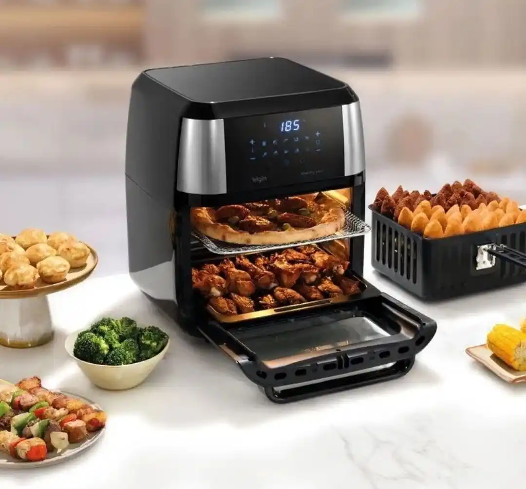 Image from Promoções e cupons 📢 por @achadinhosmos: VC PRECISA LARGAR O ÓLEO! 🙅🏼♀️ Fritadeira Sem Óleo E Forno Elétric...