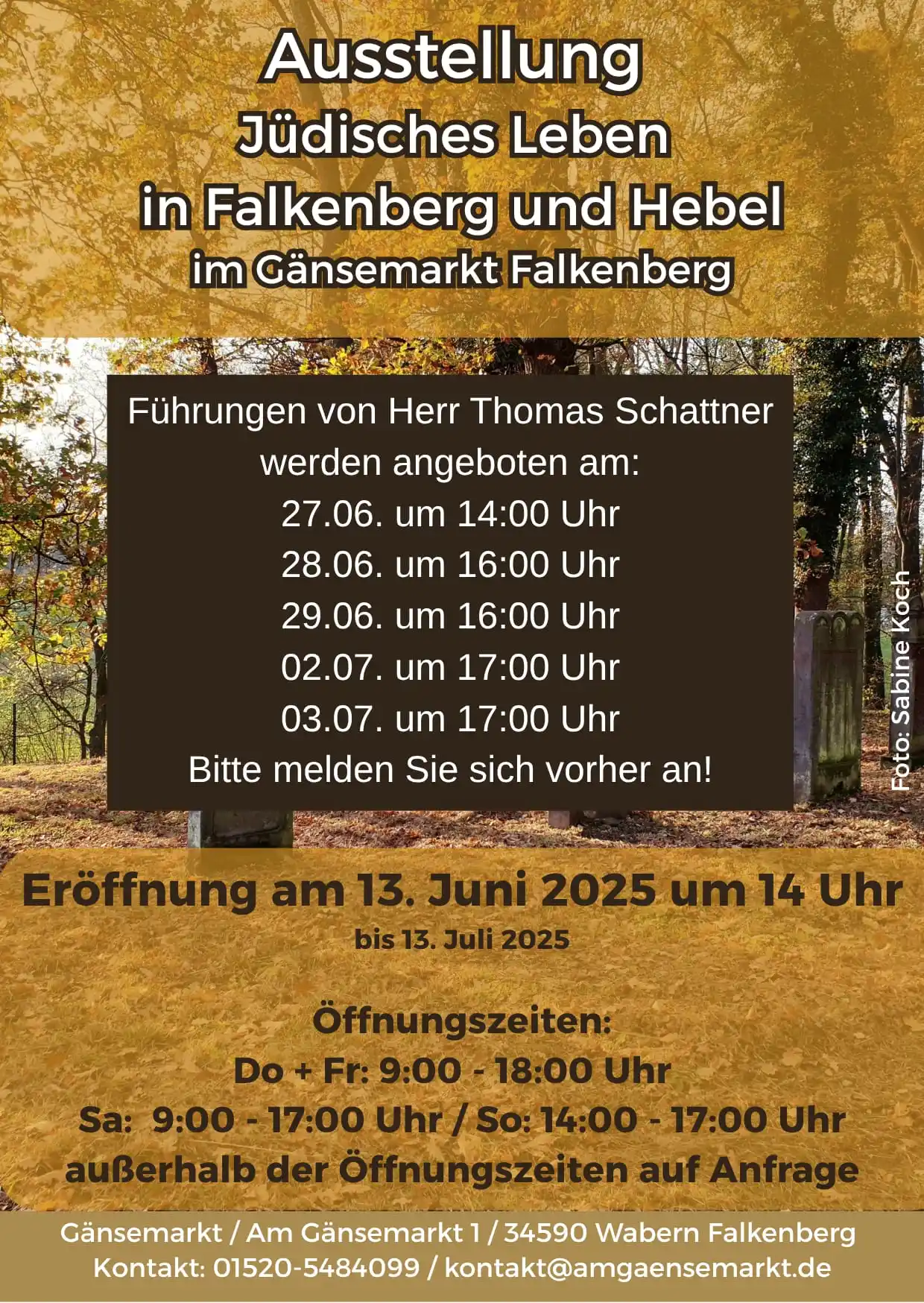 Image from Ankündigungen Falkenberg: Vor den Sommerferien werden noch Führungen angeboten. Bei Interesse bi...