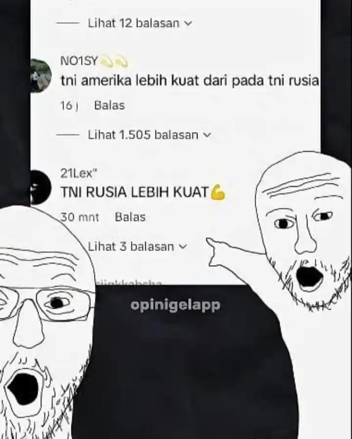 Image from Meme Indonesia From Oyen: We got TNI Amerika and TNI rusia before GTA 6 🗣️🔥...