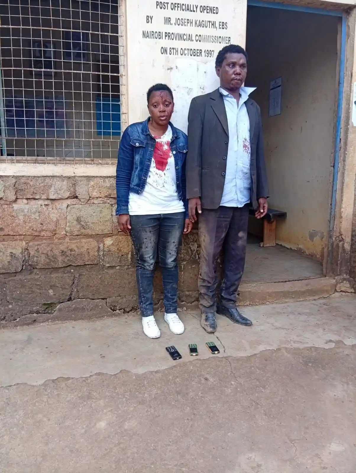 Image from Kenya Trends: Wezi wa mpesa wameletwa The OCS has said if this guys have ever stole...
