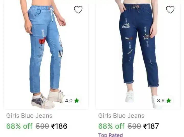 Image from Smart Hub: *🔥Women's Jeans at ₹162*  🛒 https://bitli.in/A4NPojY...