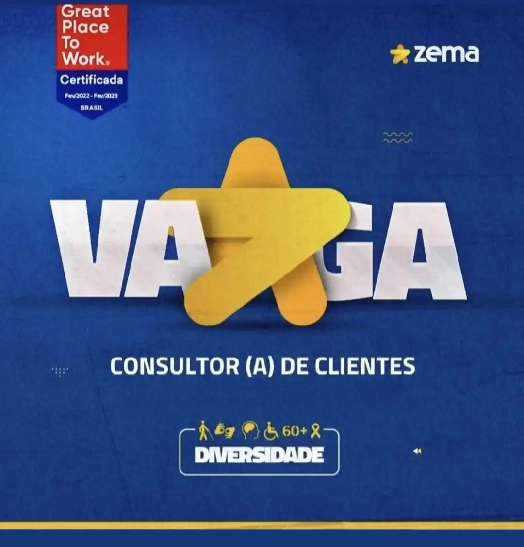 Image from EMPREGOS Orlândia/Região: *ZEMA ORLÂNDIA CONTRATA* | VENDEDOR acima de 21 anos conhecimentos em ...
