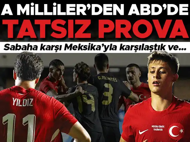 Image from Spor Arena: A Milli Takım'dan Meksika karşısında tatsız prova | Meksika 1-0 Türkiy...