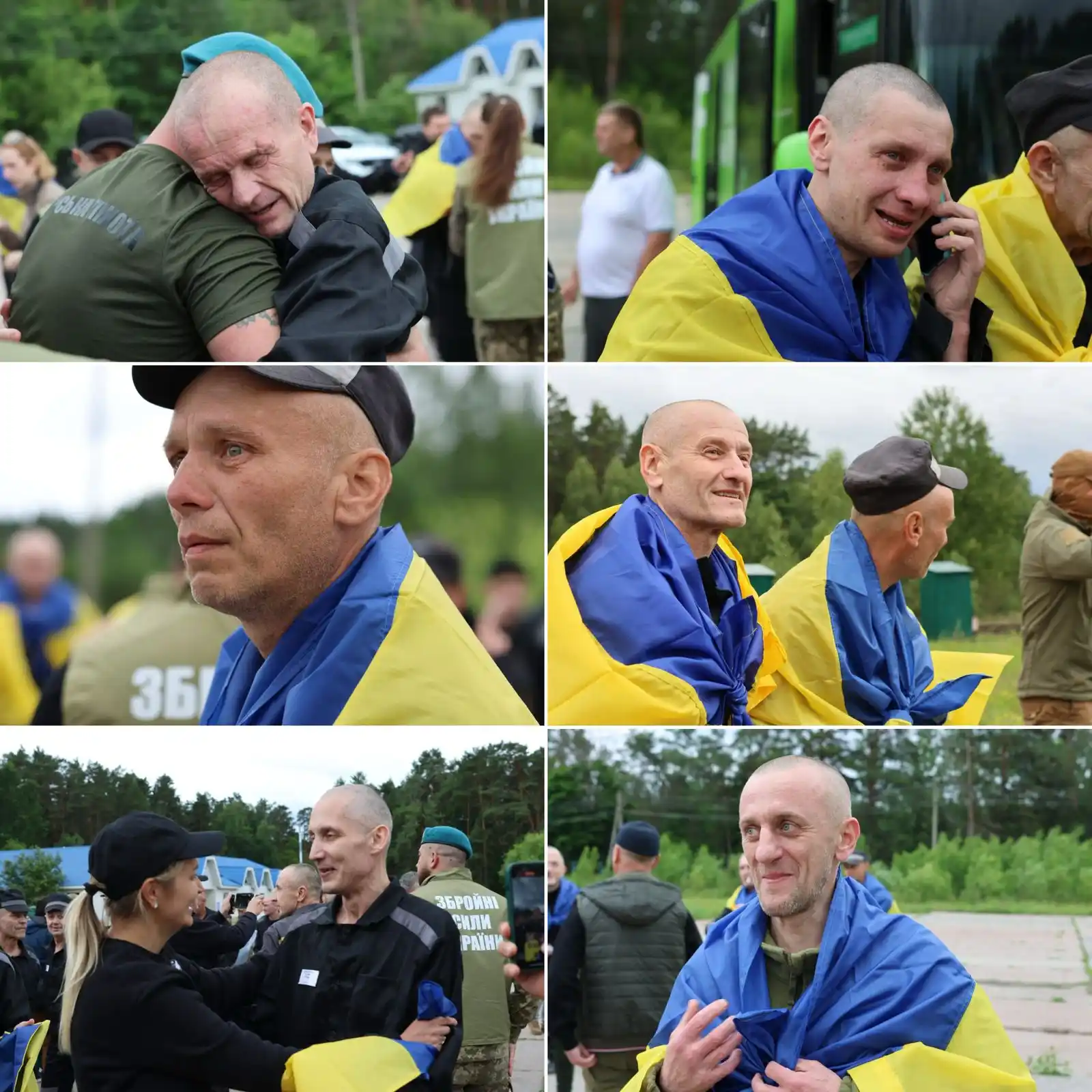 Image from Володимир Зеленський: Більшість воїнів, які повертаються сьогодні з російського полону, пере...