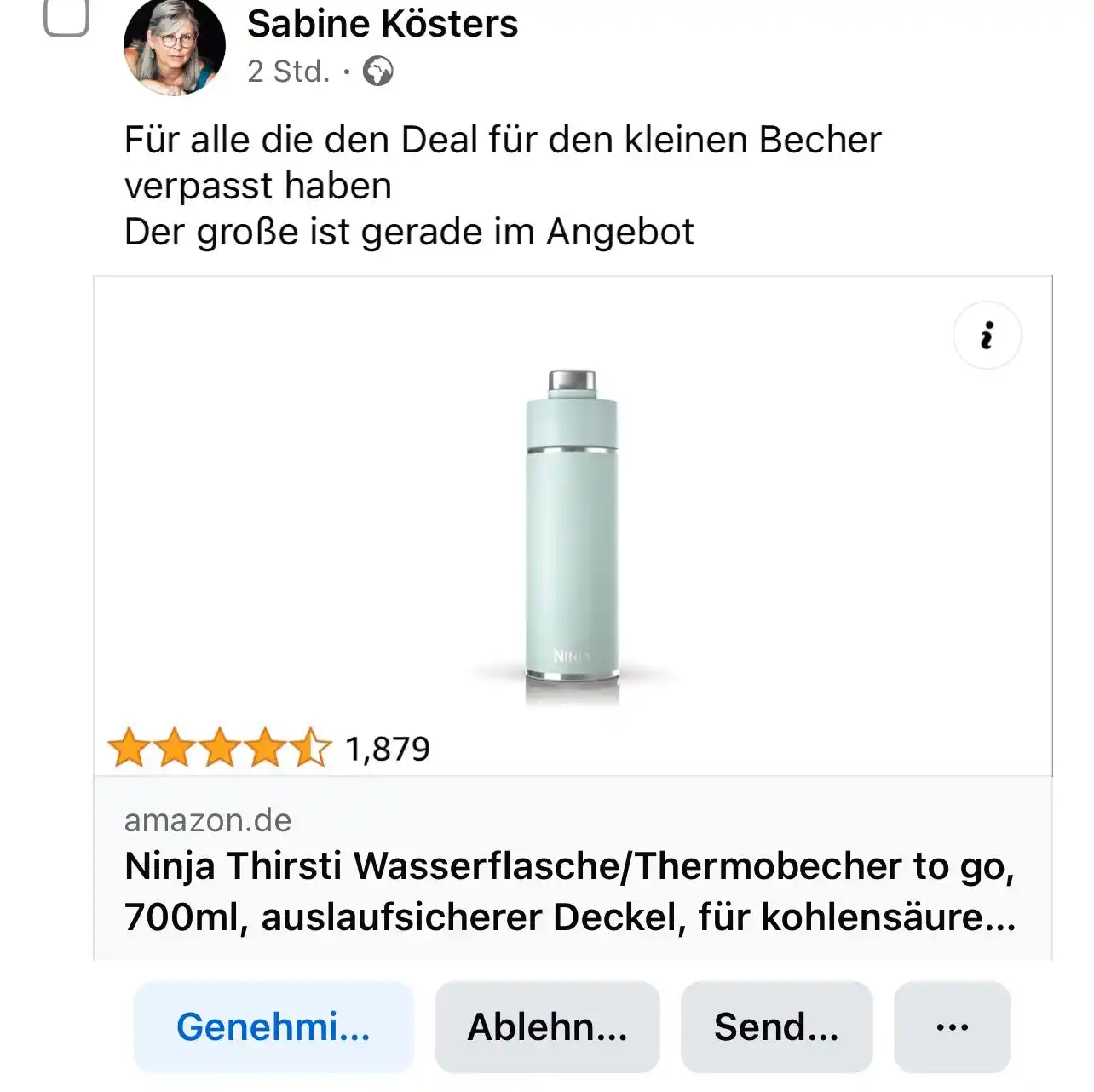 Image from TornadoDeals -Schnäppchen: Danke Sabine 🌹🌹🔥❤️ https://www.amazon.de/dp/B0CWP4S9RL?tag=150006d-...