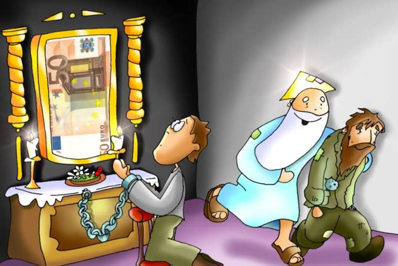 Image from Noticias Martín Valverde: EvDH:”Dijo Jesús a sus discípulos: Nadie puede servir a dos señores, p...