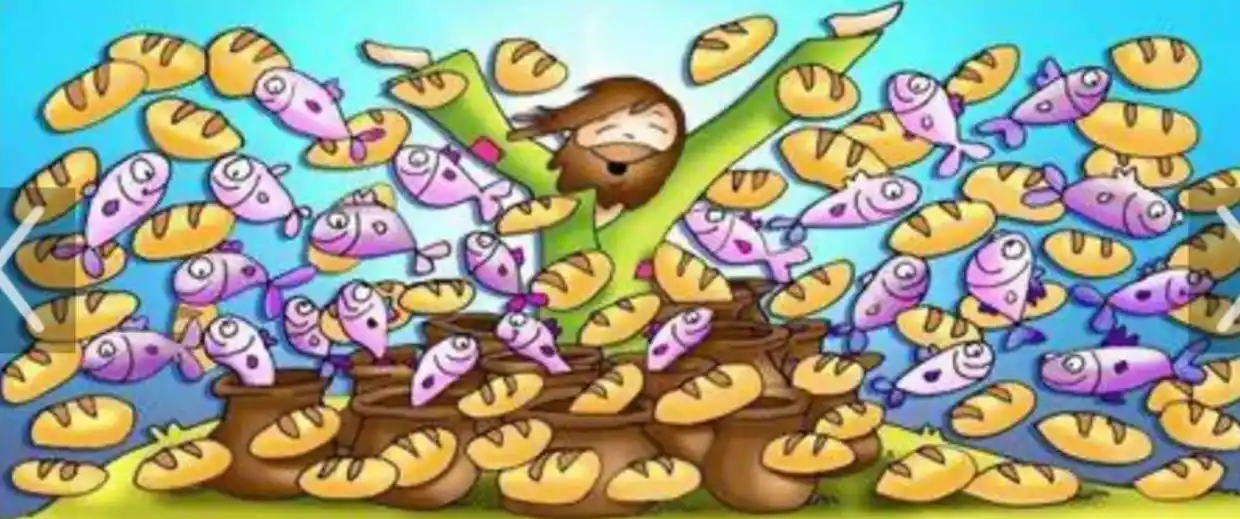 Image from Noticias Martín Valverde: EvDH:”El les respondió: “Denles de comer ustedes mismos”.  Pero ellos ...