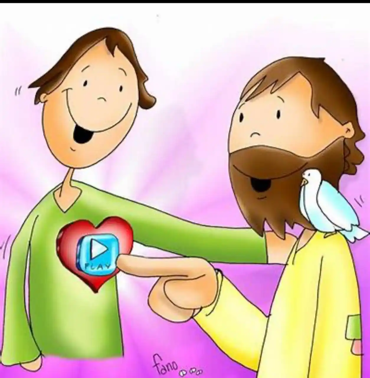 Image from Noticias Martín Valverde: EvDH:”Si ustedes aman solamente a quienes los aman, ¿qué recompensa me...