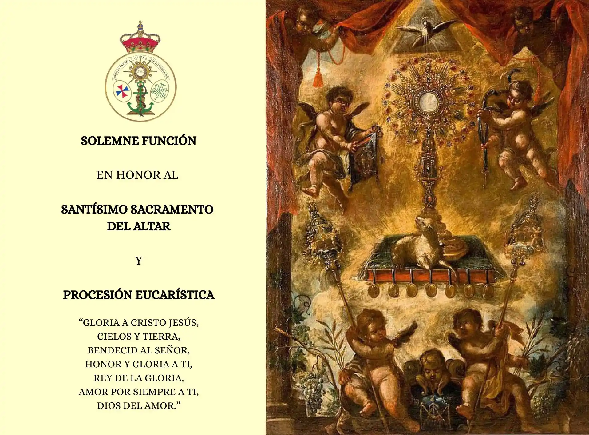 Image from Hermandad Cautivo: *FIESTAS EUCARÍSTICAS |* En el día de hoy, a las 20:00h. tendrá luga...